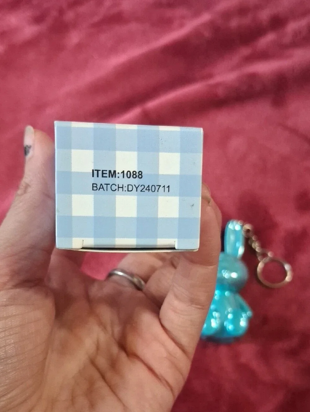 Kati Bunny Lip Gloss Keychain - Teal